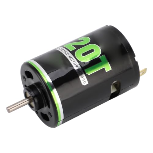 20T Brushed Motor 540 with Blue Heatsink | Replacement for 1/10 RC Off Road Truck, Climbing Buggy, Racing Car (20T) - size: 20T