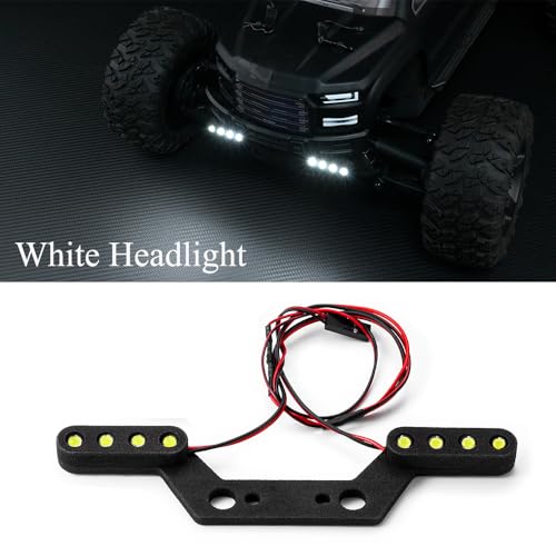 MORLORDY 1/10 RC Car LED Light Kit Headlight Taillight Set for 1/10 ARR-ma Big Rock 3S RC Trucks Upgrade Parts