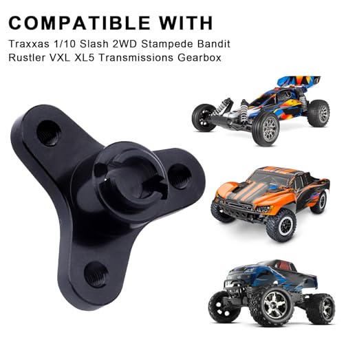 RC Slipper Clutch Eliminator for Traxxas 1/10 Slash 2WD Stampede Bandit Rustler VXL XL5 Transmissions Gearbox Case Upgrades (Black) - color: Black