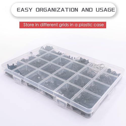 1020pcs Universal RC Screw Kit Screws Assortment Set for Traxxas Redcat | For HPI Arrma SCX10 Losi 1/8 1/10 1/12 1/16 Scale RC Cars,High Tensile,Rust Resistance,Compartment Storage Case