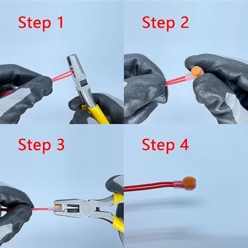 (Pack of 200) K2/UY2 Splice Connector Wire to Wire - color: Uy2 Connectors