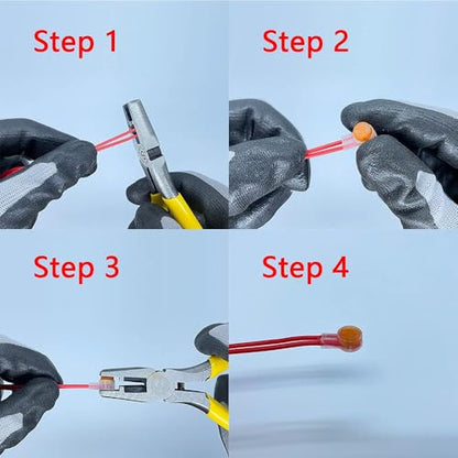 (Pack of 200) K2/UY2 Splice Connector Wire to Wire - color: Uy2 Connectors