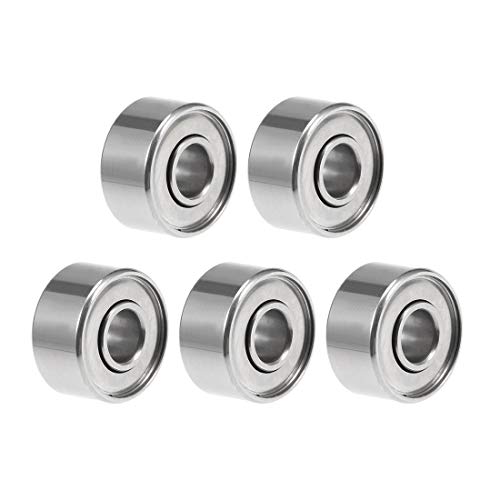 uxcell 693ZZ Deep Groove Ball Bearing 3x8x4mm Double Shielded Chrome Steel Bearings 5-Pack - size: 3mmx8mmx4mm