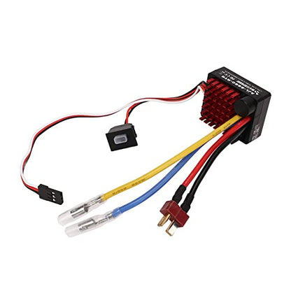60A Brushed Waterproof ESC 6V 2A Output for 540 550 380 370 Motor 1/10 RC Car Boat Accessories