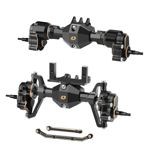 Brass Portal Axle Set for 1/18 Redcat Ascent-18 | Steel Gears, Servo Mount, Steering Links, Front & Rear Axles Included, RC Crawler Upgrades