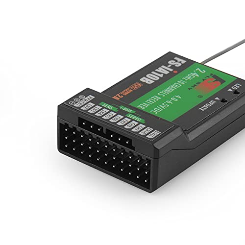 FLYSKY FS-iA10B Receiver 10CH 2.4G for FS-i6 FS-i6X FS-i6S RC Transmitter | 10 Channels 2.4GHz AFHDS 2A | PWM/PPM/i-Bus output