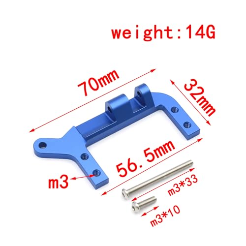 RC Car Axle Servo Mount Stand, CNC Aluminum SOA 4-Link Suspension Servo Mount, Compatible with Traxxas TRX4 1/10 RC Crawler Car, Non-Destructive Axle Servo Conversion Upgrade - color: Red