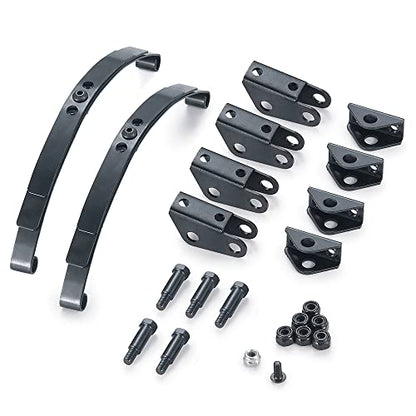 RC Car Steel Rear Leaf Springs Set HighLift Chassis for 1/14 Tamiya RC Tractor Truck Upgrade - color: Rear