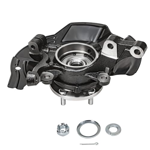 Detroit Axle - 2.4L Front 2pc Steering Knuckles for 2011 Kia Optima | 2 Steering Knuckles & Wheel Bearing Hubs Assembly Replacement - size: KA698460_KA698461/Kit