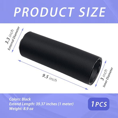 3" Diameter Air Intake Hose for Car,Flexible Air Intake Tube Extendable Up to 39.37",Universal Adjustable Car Airs Duct Hose Cars Accessories for Most Automotive,Truck