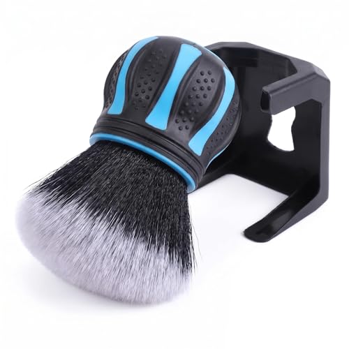 1 PC Car Detailing Brush, Ultra Soft Bristle Interior Cleaning Tool with Storage Rack, Ball-shaped Handle for Dashboard Vents, Universal for Most Cars, Trucks, SUVs (Blue)