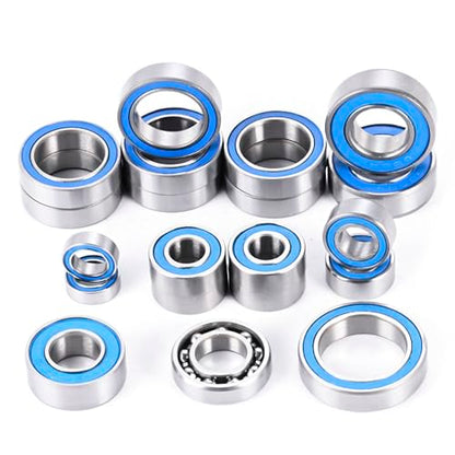 20Pcs Steel Rubber Sealed Bearings Kit for Tra-xxas Mini Maxx XRT | Slash 4X4 Short Course 1/16 RC Car Upgrade