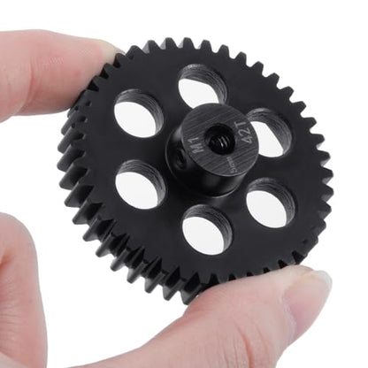 Steel M1 Pinion Gear 42T 5mm Shaft Motor Gears for 1/8 1/10 RC Brush | Brushless Motor Electric Car/Truck Part - size: 42T