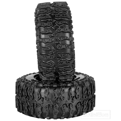 1.3" RC Crawler Tire Skins,Multi-Terrain Soft Sticky Rubber Tires(64 * 26mm) for TRX4 SCX24 FCX24 Ascent-18 1/18 1/24 Off-Road RC Car Upgrade Parts,4PCS (Style B) - style: StyleB(4PCS)