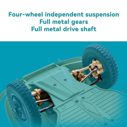 Rochobby 1/12 RC Crawler KOMMANDEURWAGEN 82E S Model, 2WD/4WD Hobby Grade Off-Road Truck with LED Light Effects, USB Charger for Adults