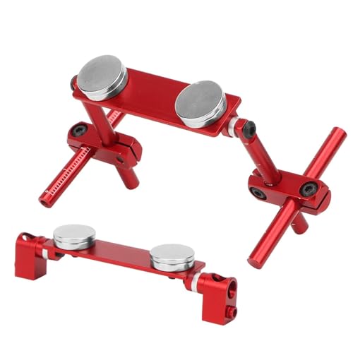HERCHR RC Car Magnetic Body Post, Aluminum Alloy Magnetic Body Shell Mount Kit for 1/10 RC Racing Car - color: Red