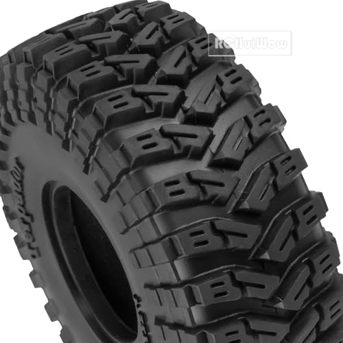 1.9 Inch RC Crawler Tires Skins Soft Rubber Off-Road Tyres for 1/10 TRX4 TRX6 SCX10 90046 AX103007 D90 Gen7 MST VS4-10,RCHuiWow High Grip Mud Terrain Tyres,StyleA - style: StyleA(4pcs)