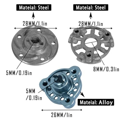 90T 48P Spur Gear with 17T 19T 21T Pinions Gear & Slipper Clutch Upgrades Part for 1/10 Slash Rustler Stampede Bandit 2WD VXL,90T Spur Gear,Titanium - color: Titanium - (90T)
