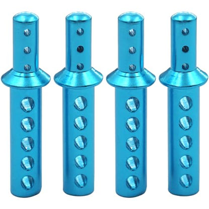 4PCS Vgoohobby 188037 RC Aluminum Body Post Mounts Upgrade Parts Compatible with Redcat Volcano S30 EPX 1/10 RC 4WD Car Off-Road Monster Truck Buggy,Blue