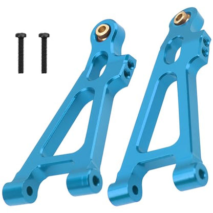 ShareGoo Aluminum Suspension Arms Set Swing Arms Front Rear A Arms Compatible with Hyper Go H16BM H16DR H16 MJX 16207 16208 16209 16210 1/16 RC Upgrade Parts (Blue) - color: Blue