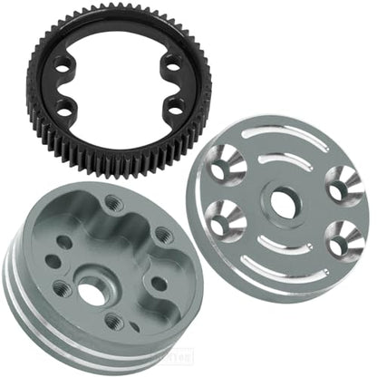 RC Differential Case Upgrades Part for 1/10 Slash 2WD VXL,Stampede 2WD VXL XL-5,Rustler 2WD VXL XL-5,Bandit 2WD VXL,Aluminum Alloy Differential Case Hop Ups,Titanium - color: Titanium - (Upgrades)