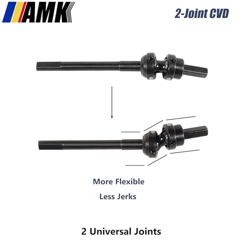 AMK 2-Joint 1/10 Capra Drive Shaft Offset Portal Axle Constant Velocity Driveshift UTB10 CVD Stub Shaft for RC Crawler Axial 1.9 Capra F9 Upgrades