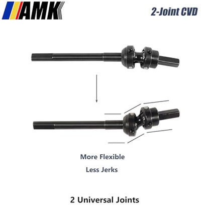 AMK 2-Joint 1/10 Capra Drive Shaft Offset Portal Axle Constant Velocity Driveshift UTB10 CVD Stub Shaft for RC Crawler Axial 1.9 Capra F9 Upgrades
