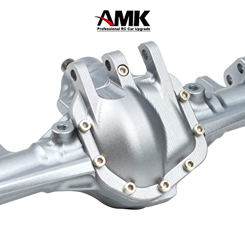 Aluminum Front & Rear Axles CNC Complete Axle Set for 1/10 RC Crawler Car Axial SCX10 II RGT 86100 Redcat GEN8 Element Enduro CC01 (Gray Front Rear Axle) - color: Gray Front Rear Axle