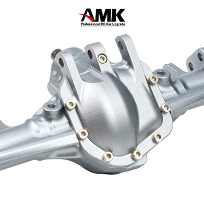 Aluminum Front & Rear Axles CNC Complete Axle Set for 1/10 RC Crawler Car Axial SCX10 II RGT 86100 Redcat GEN8 Element Enduro CC01 (Gray Front Rear Axle) - color: Gray Front Rear Axle