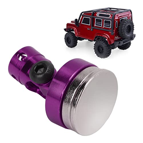 RC 1/8 1/10 Magnetic Body Post, Remote Control Car Shell Column, Lightweight Aluminum Alloy Body Post Bracket for SCX10 (Purple) - color: Purple