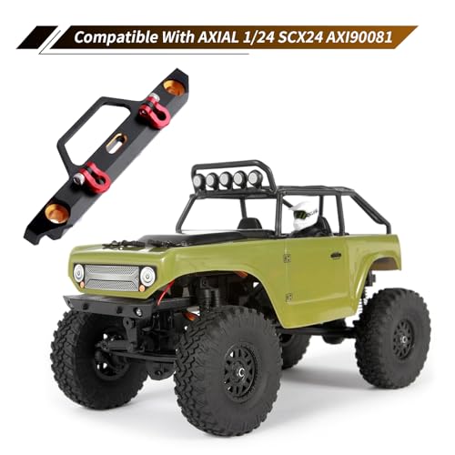 for SCX24 Front Bumper Aluminum Compatible with Axial SCX24 Deadbolt 90081 1/24 RC Crawler Accessories