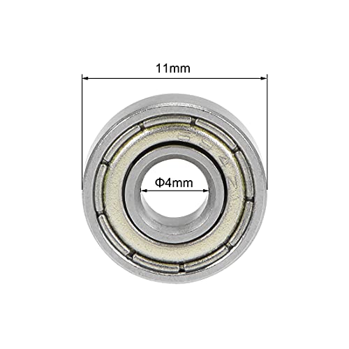uxcell 694ZZ Deep Groove Ball Bearings Z2 4mm X 11mm X 4mm Double Shielded Carbon Steel 2pcs - size: 4mmx11mmx4mm