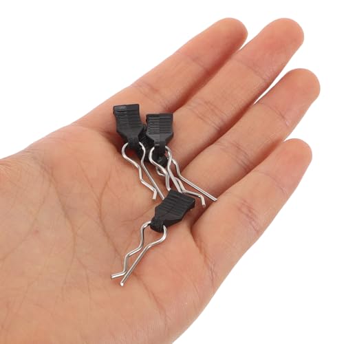 20pcs Universal Rc Car Body Clips with Pull Tabs Bent R-Type Fasteners for Rc Car and Truck Shells Vehicle Spare Parts