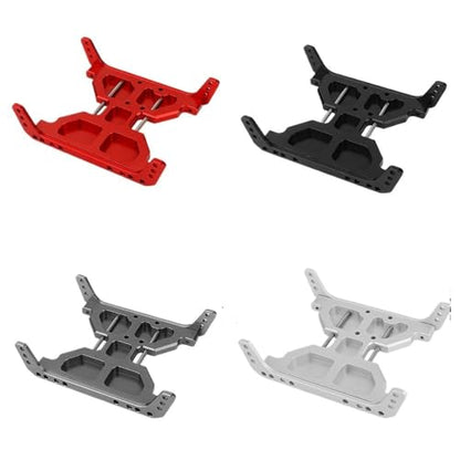 Aluminum Chassis Skid Plate Metal Transmission Plate for 1/10 RC Crawler Axial Capra 1.9 UTB F9 AXI03004 Upgrade Parts - color: Titanium