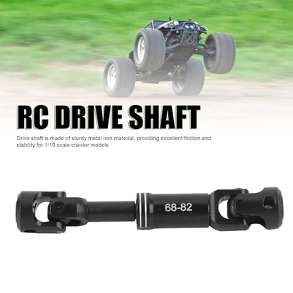 Drfeify RC Drive Shaft, Metal RC Car Crawler Drive Shaft with Screws for SCX10 1/10 RC Cars (68-82MM) - size: 68-82MM