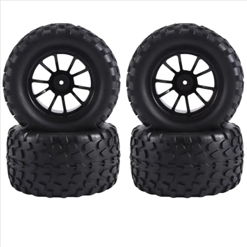 Compatible with Traxxas for Rustler for Stampede for Hoss 2Wd 4X4 for Vxl 1/10 RC Truck Tires Accessori 12Mm Hex Wheels Wheels RC Assortment