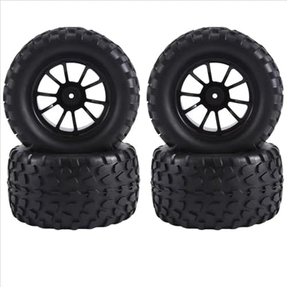 Compatible with Traxxas for Rustler for Stampede for Hoss 2Wd 4X4 for Vxl 1/10 RC Truck Tires Accessori 12Mm Hex Wheels Wheels RC Assortment