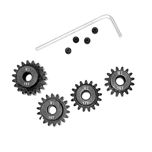 Mod 1 Pinion Gear 5mm 16T 17T 18T 19T Mod1 M1 Pinion Gear 5mm Shaft