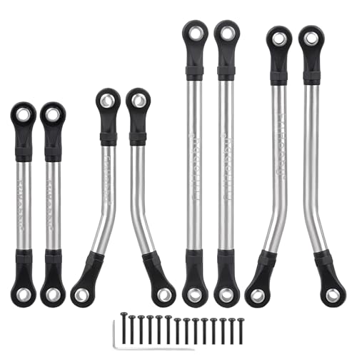 High Clearance Link Set Steel Lift Kit 50g for Traxxas TRX4M Defender Bronco Chassis Upgrades 1/18 RC Crawler Accessories, 8PCS