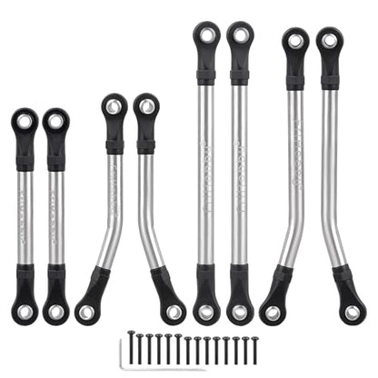 High Clearance Link Set Steel Lift Kit 50g for Traxxas TRX4M Defender Bronco Chassis Upgrades 1/18 RC Crawler Accessories, 8PCS