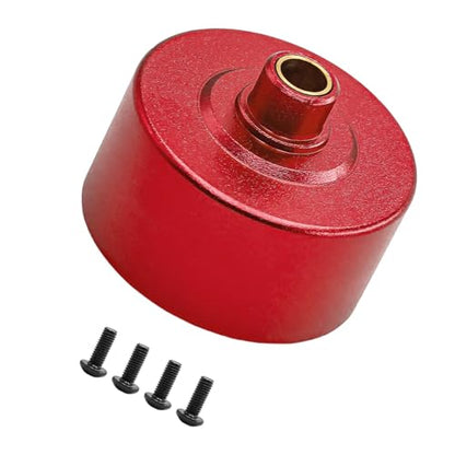 Yiju Differential Case Housing RC Aluminum Alloy Differential Carrier Metal Upgrade Lightweight Construction Replacement Part Suitable for Remote Control C, Red