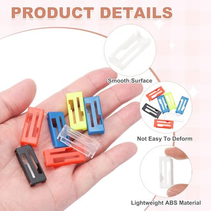 MECCANIXITY 40 Pcs Servo Extension Cable Clips, Servo Cable Safety Connector Lead Wire Buckle Lock for RC Car Plane Boat DIY Y Adapter Cable, Black/White - color: Black/White