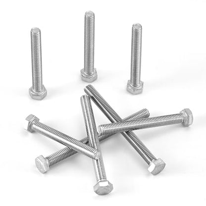 M5 x 40mm 45mm 50mm 55mm 60mm Heavy Duty Hexagon Bolts Hex Head Screws, 304 Stainless Steel, Metric Fully Thread, Machine, Bright Finish, Assortment Kit 30PCS - size: M5 x 40/45/50/55/60mm (30PCS)
