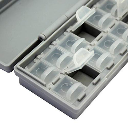 AideTek BOXALL20 20 Lids Compartments w/lids Enclosure Surface Mount Components assorted resistor capacitor - style: BOXALL20