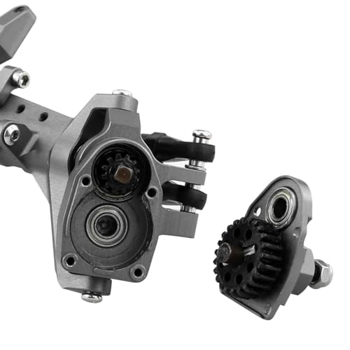 1/10 RC Crawler All Metal Front and Rear Portal Axle for Axial Capra 1.9 inch UTB AXI03004 Buggy F9 Wraith 90018 RR10 Upgrade Part (SR Front Rear Axle) - color: Front Rear Axle