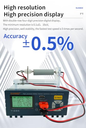 High Precision Lithium Battery Internal Resistance Tester, Intelligent Battery Pack Analyzer, IR 1uΩ-200Ω, Voltage 1mV-±100VDC, AC/DC Resistance Measurement, T-685