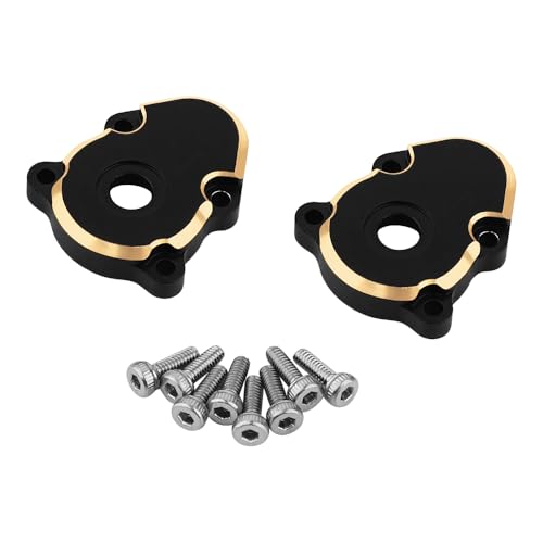 Heavy Duty Brass Steering Knuckles + Front Axle Weights Cover for Redcat Ascent-18 1/18 RC Crawler Upgrades Parts, 50g/Set (Front)