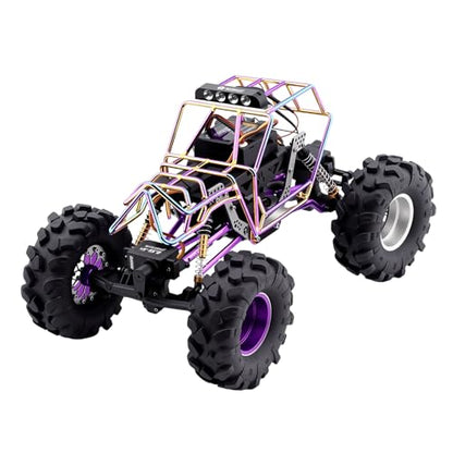 GR5 Titanium Chassis Kit Frame Rail with Multiple Shock mounting Locations for 1/24 AX24 XC-1 Upgrades