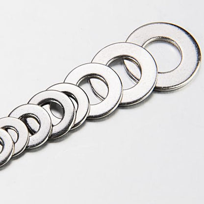 Linkup 210 Pcs 5/16” SAE Flat washers for Screws for Bolts (18-8) 304 Stainless Steel washers Assortment kit,Standard ANSI/ASME B18.22.1 Metal Washers Set - size: 5/16"