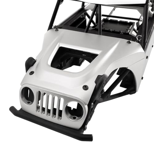 Aluminum Body Panels Kit for Vanquish H10 Optic Sparco H10 Optic Yokohama RTR 1/10 RC Crawler Upgrade Parts (White) - color: White